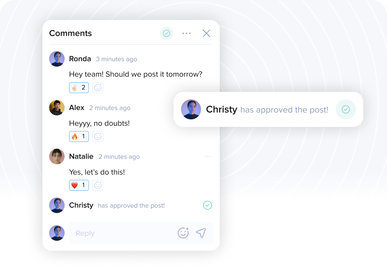 Team Chat, Notifications + Approval Flows