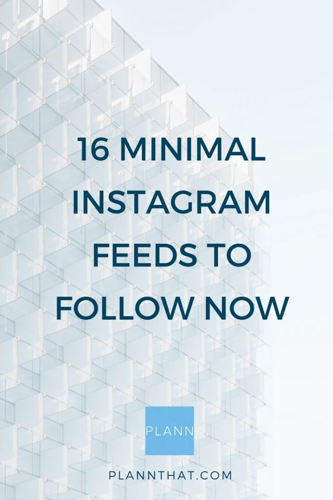 minimal instagram feeds pinterest