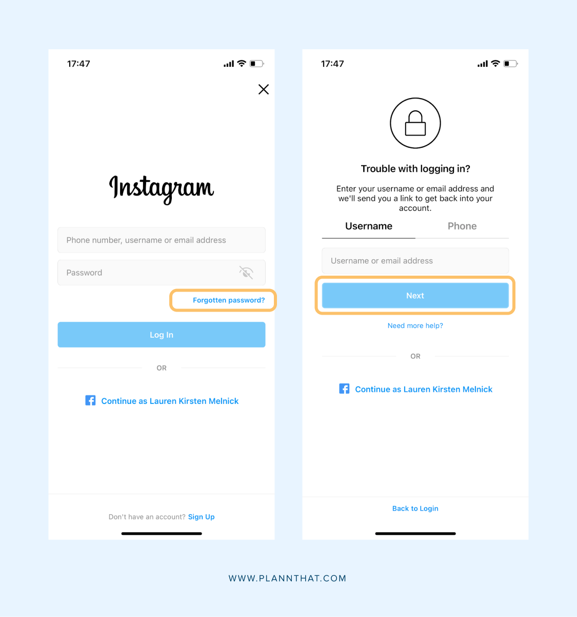 How To Reset Your Instagram Password In Less Than 5 Minutes Plann