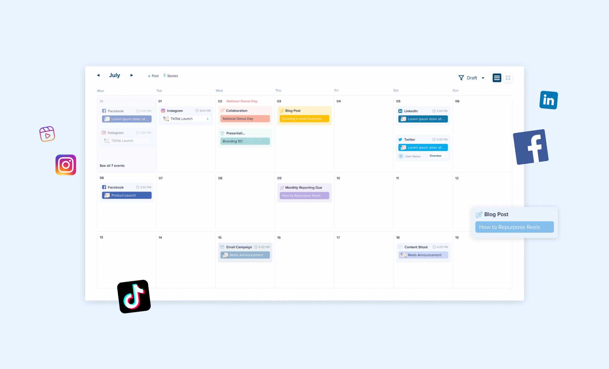 Upgraded Calendar Visual Planning – Plann