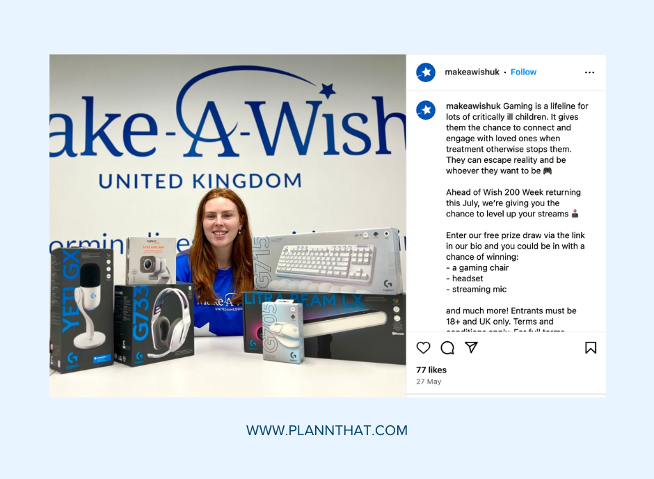 Make-A-Wish UK Wish 200 Week Social Media Campaign