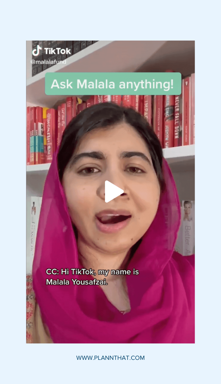 Malala Fund Nonprofit Marketing