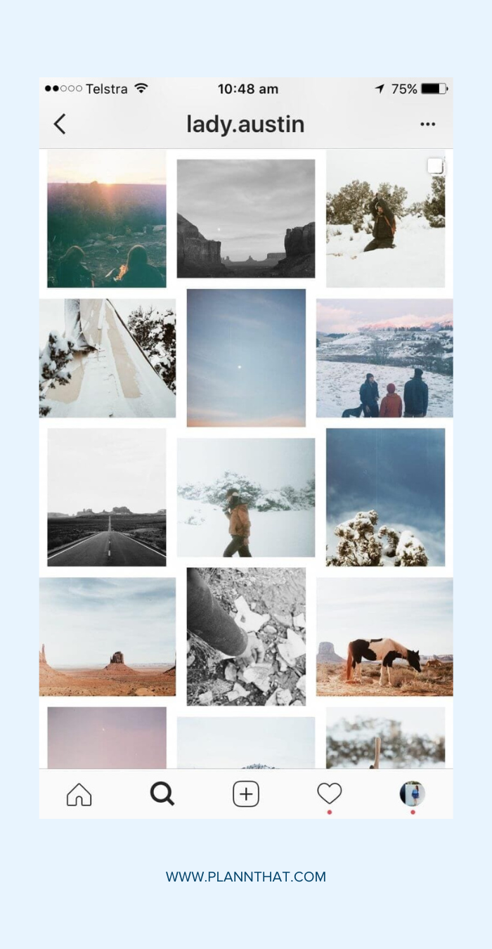 Add borders to your Instagram grid posts