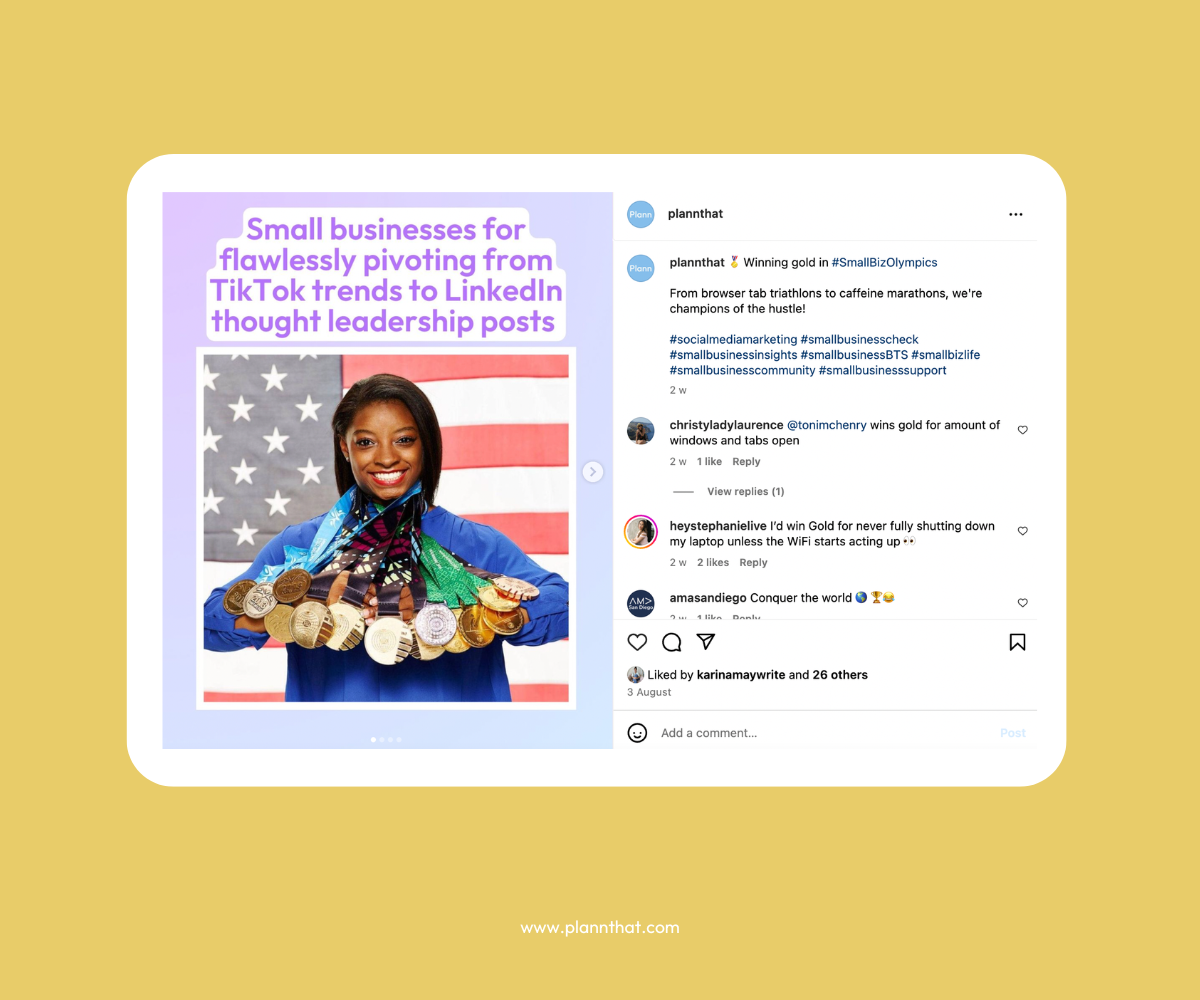 Example of Alt Text Instagram